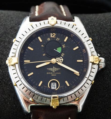 breitling brown leather strap